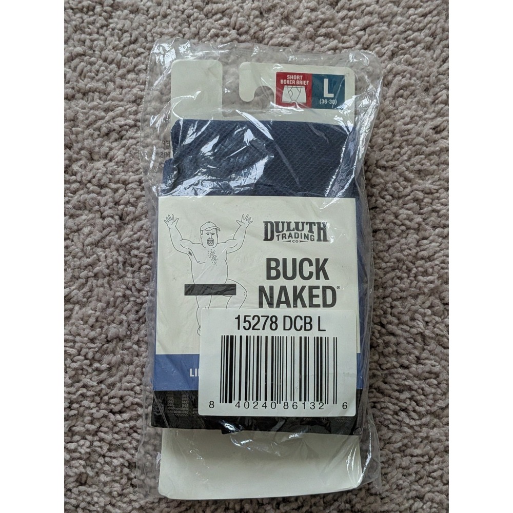 Duluth Buck Naked Short Boxer Brief Underwear 15278 DCB Mens Large NWT